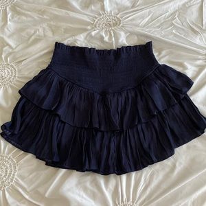 navy blue flowy skirt